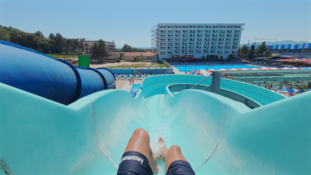 Azure Water Slide at Aquapark Jagodina 🇷🇸