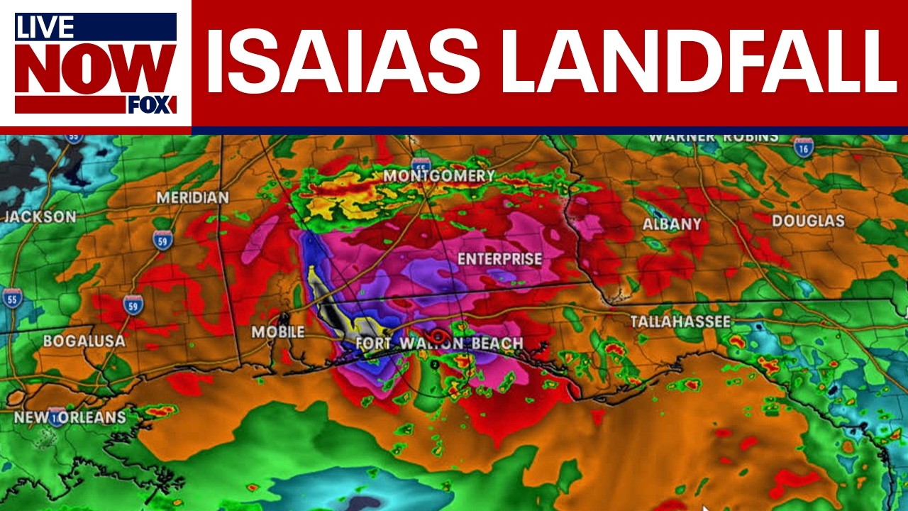 BREAKING: Hurricane Isaias makes landfall in Florida Panhandle as Category 2 storm