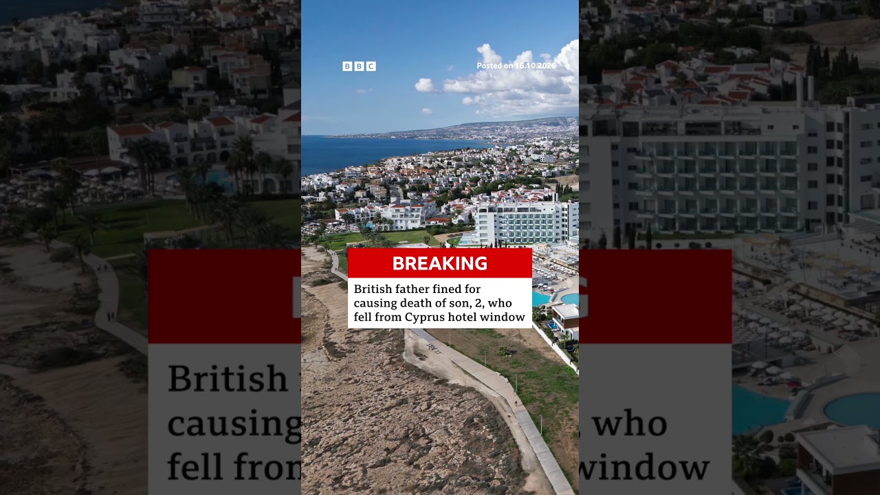 British father fined for causing death of son, 2, who fell from Cyprus hotel window. #BBCNews