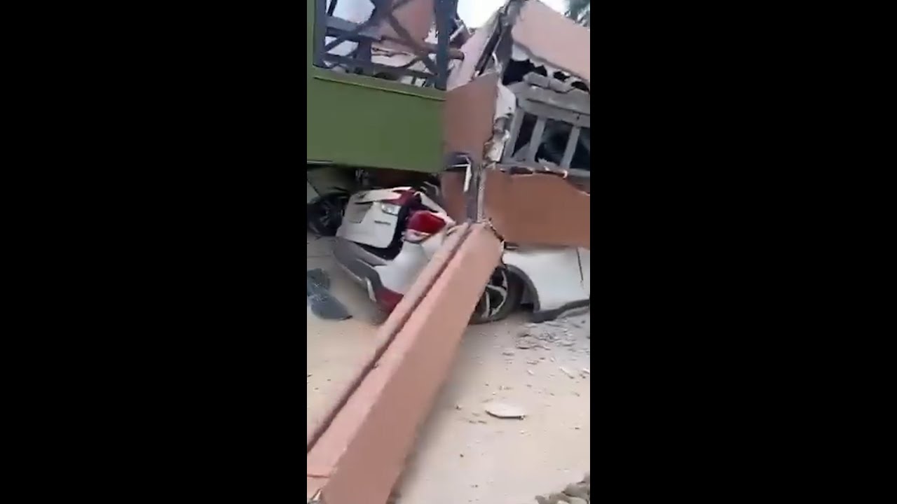 Buildings destroyed in Panama earthquake