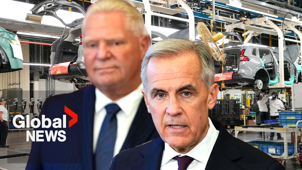 Carney, Ford unveil $8.7B plan for steel and auto industries hurt by Trump’s tariffs