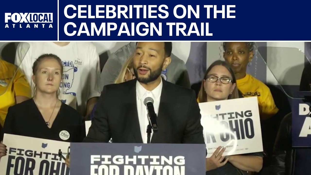 Celebs hitting the campaign trail | FOX 5 News