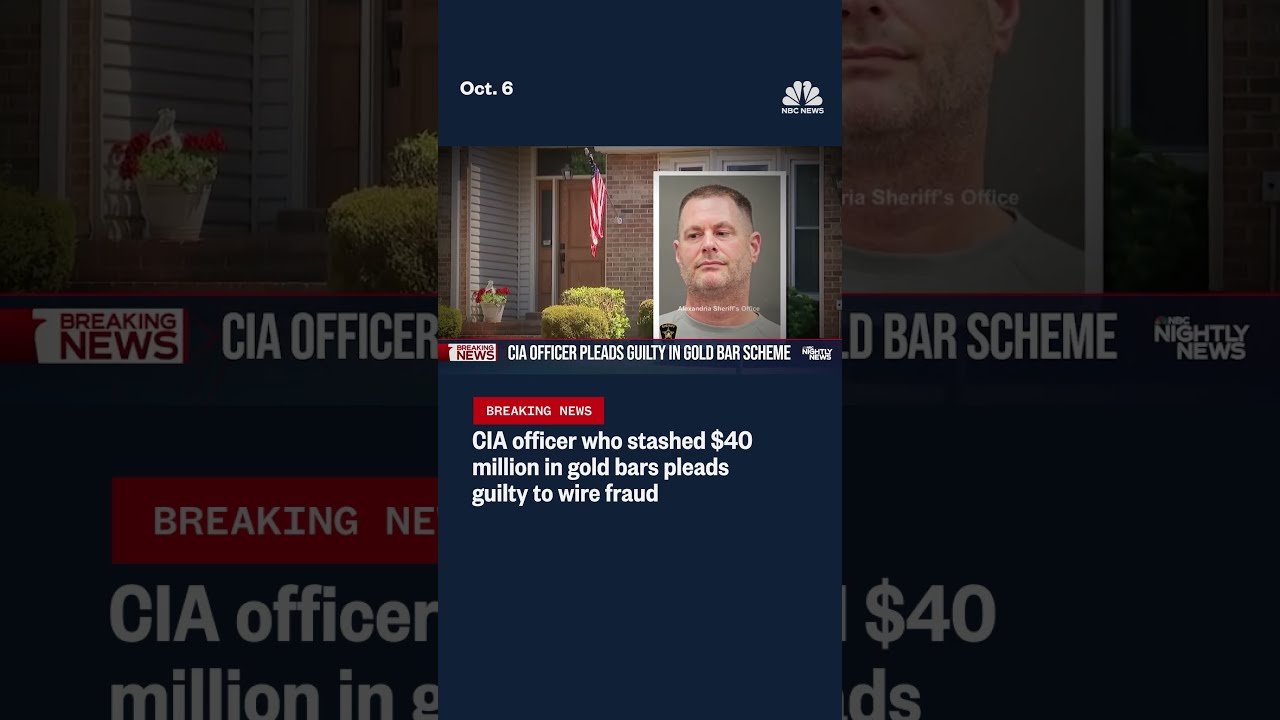 CIA officer who stashed $40 million in gold bars pleads guilty to wire fraud