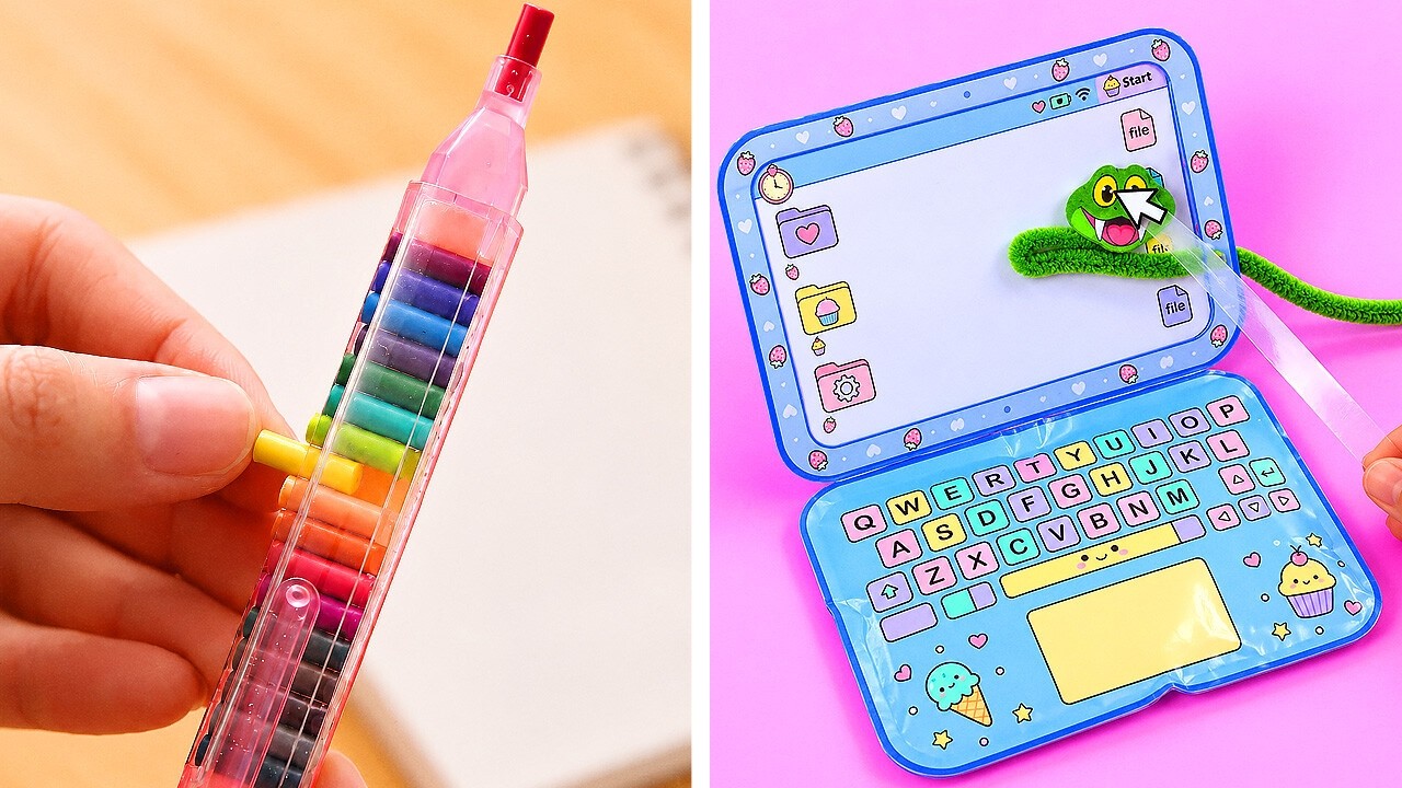 🌈 CUTE RAINBOW SCHOOL CRAFTS! Easy DIY Ideas You’ll Love ✏️✨