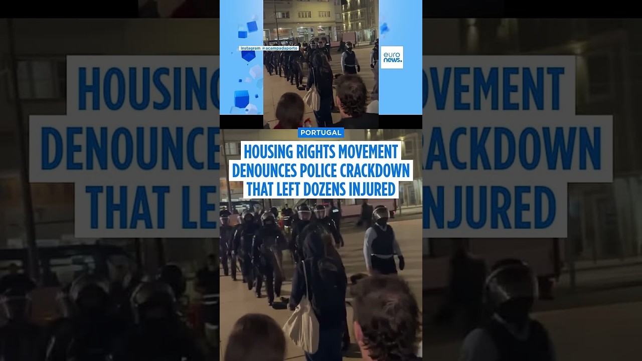 Dozens reportedly injured in police crackdown on Portugal housing protest