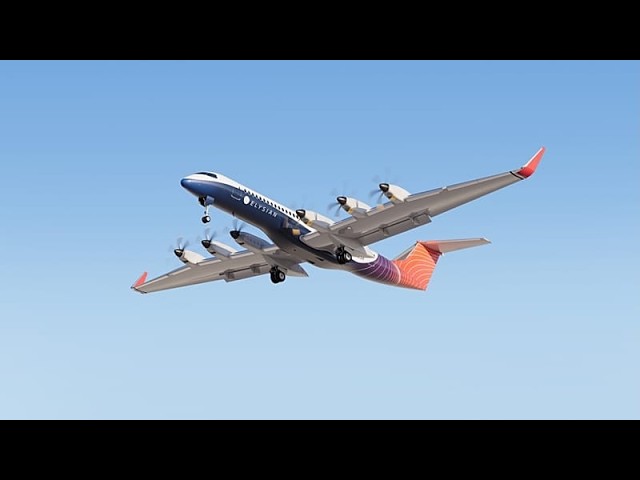 E9X: The battery-powered plane with 90 passengers on board and a range of 1,000 kilometres