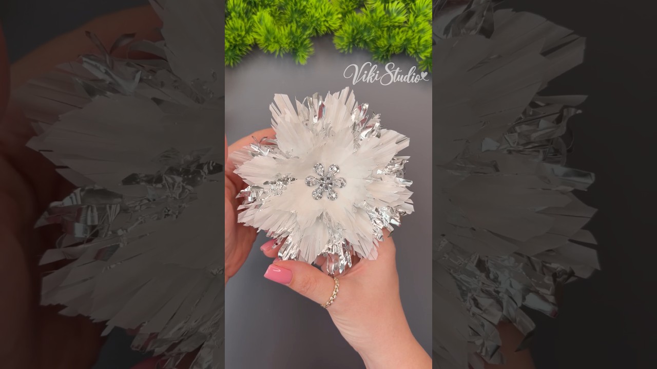 ❄️ Easy Christmas Snowflakes from Cupcake Liners | DIY Christmas Decorations 🎄 #christmas
