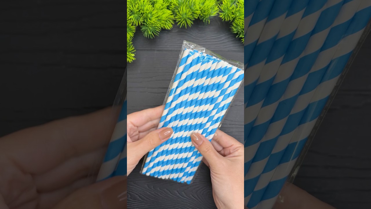 🎄 Easy Christmas Star Using Paper Straws ⭐ DIY Christmas Ornament