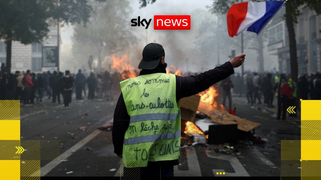 ‘Escalating violence’ in France as protesters clash with police over living costs
