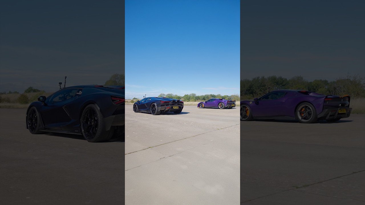 Ferrari 296 Speciale vs Lamborghini Revuelto DRAG RACE!