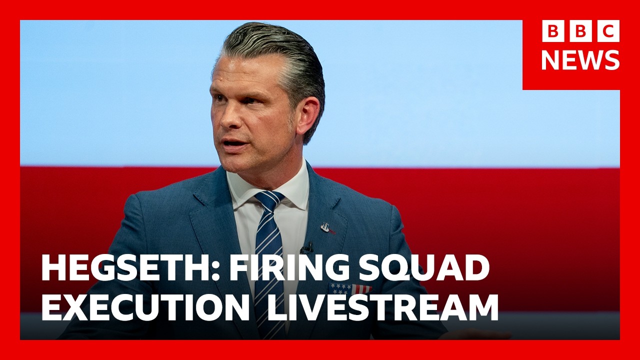 Firing squad execution will be livestreamed to the public, says US Defence Secretary | BBC News