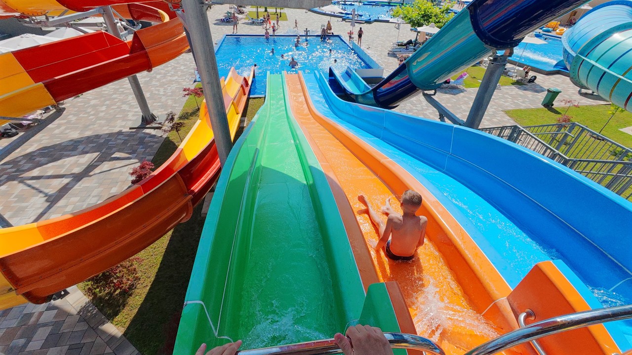 Gang Water Slide at Aqua Park Raj 🇷🇸