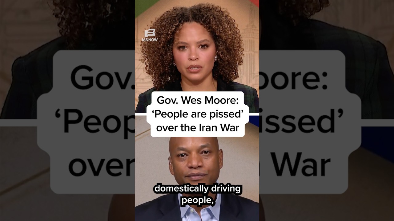 Gov. Wes Moore: ‘People are pissed’ over the Iran War
