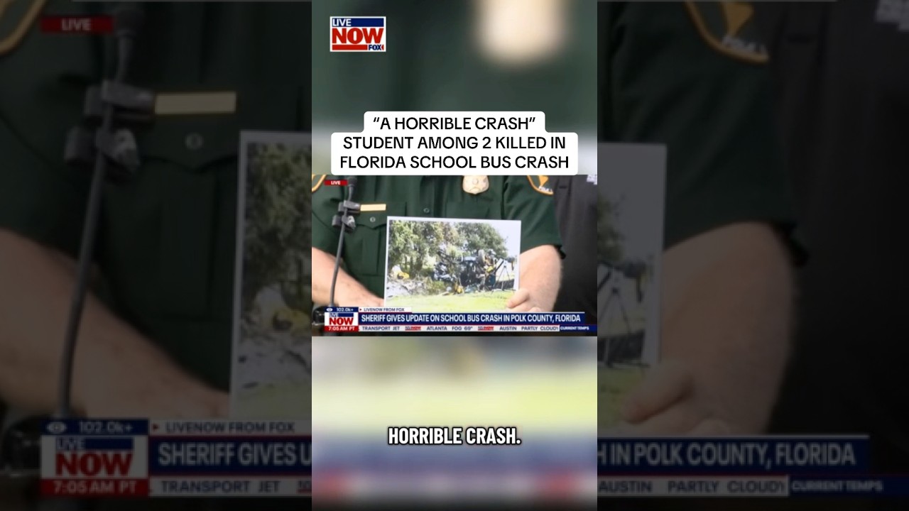 Grady Judd lays out the events leading up to a school bus crash Monday morning that left 2 dead.