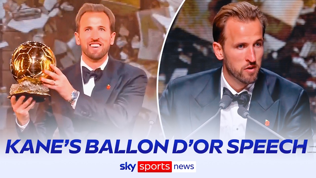 Harry Kane’s Ballon d’Or winner’s speech IN FULL