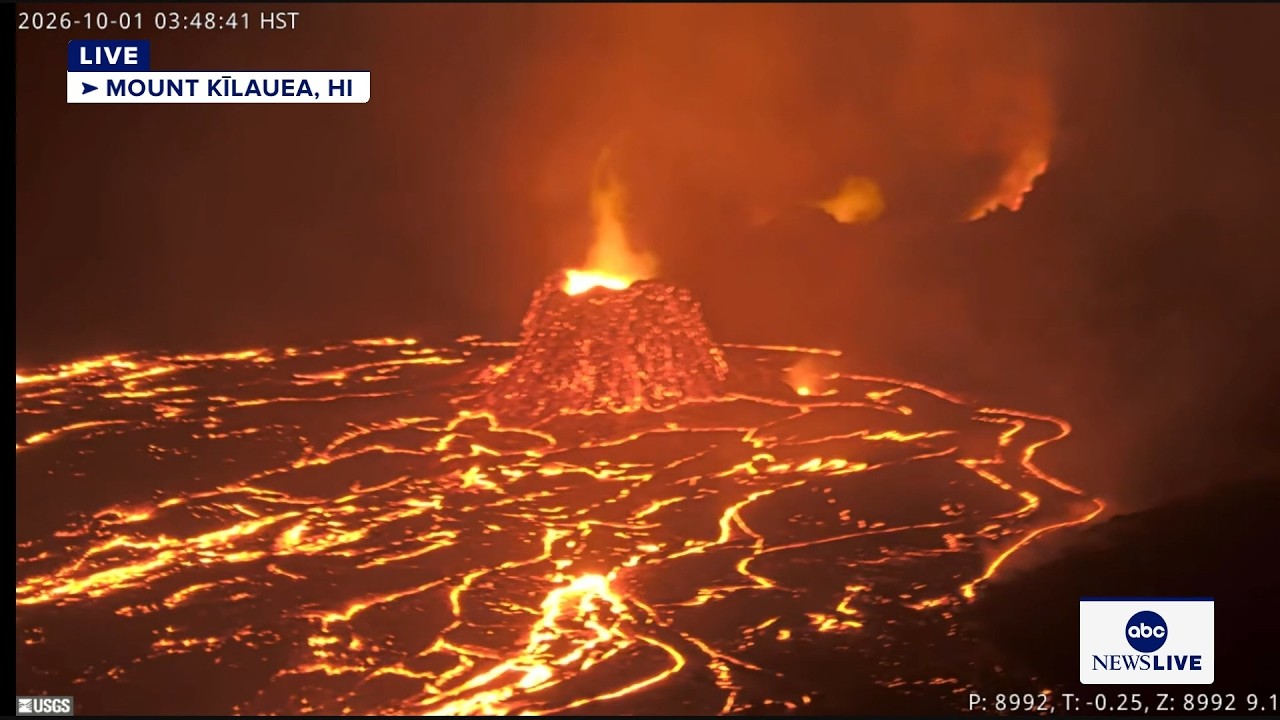 Hawaii’s Kilauea volcano spews lava during eruption