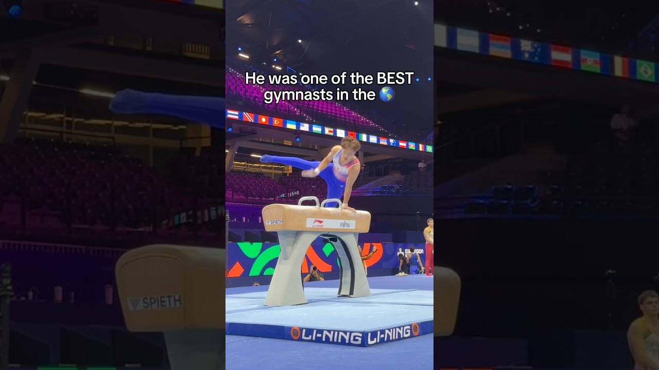 He wasn’t allowed to compete because his country is too good 😳#olympics #gymnastics #sports #gym