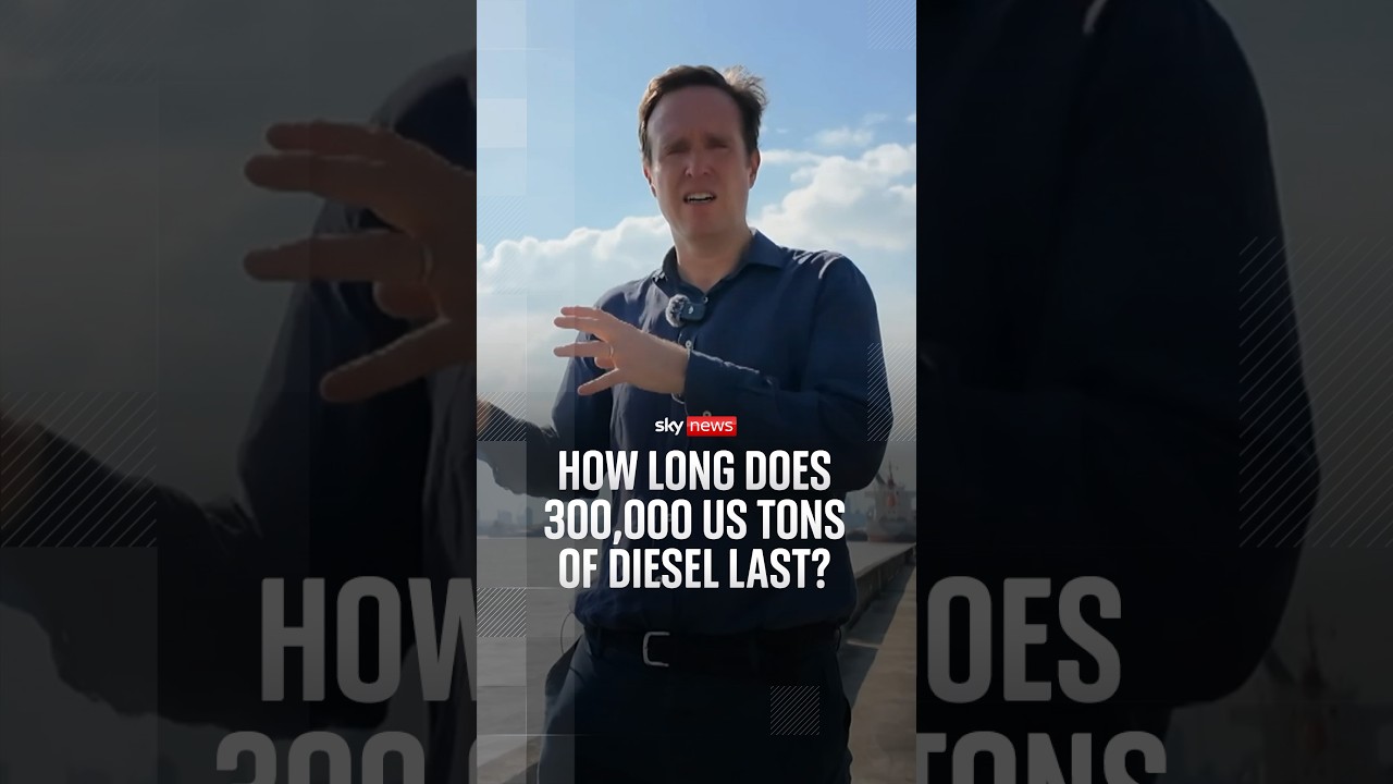 How long does 300,000 US tons of diesel last?
