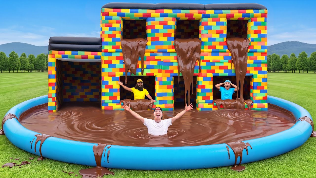 I Filled My Lego House With Chocolate!