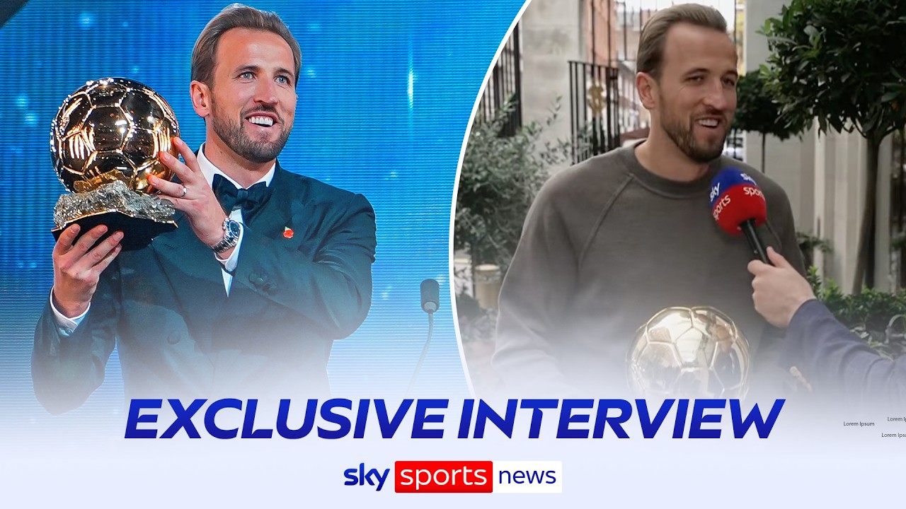 “I’m still trying to take it in” | Harry Kane gives exclusive interview after Ballon d’Or win