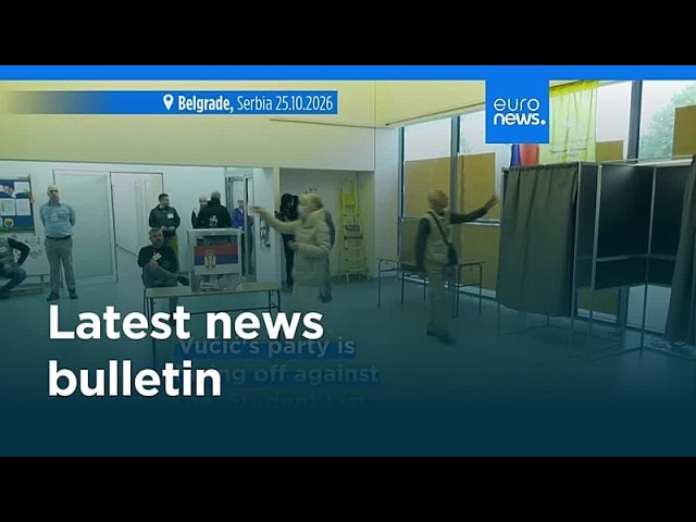 Latest news bulletin | October 25th, 2026 – Evening