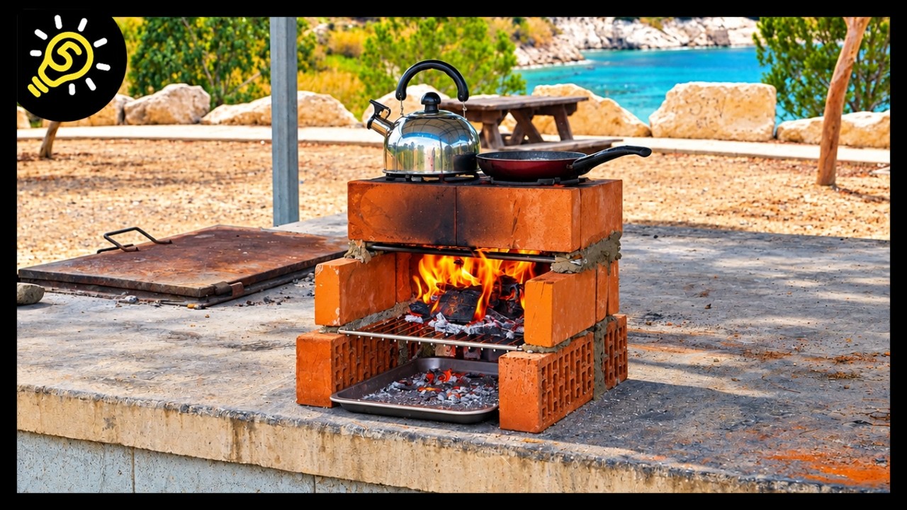 Let’s Build a Stove Brick-by-Brick 🧱 Incredibly Cool DIY BBQ Place For Your Backyard