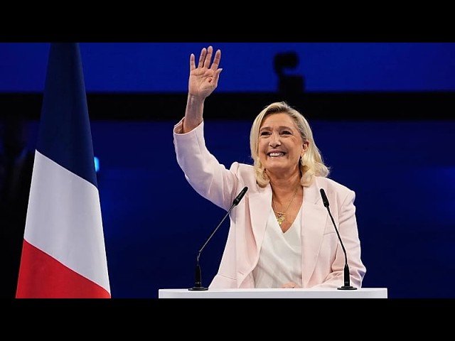 Marine Le Pen launches presidential campaign with vow to restore ‘rule of law’