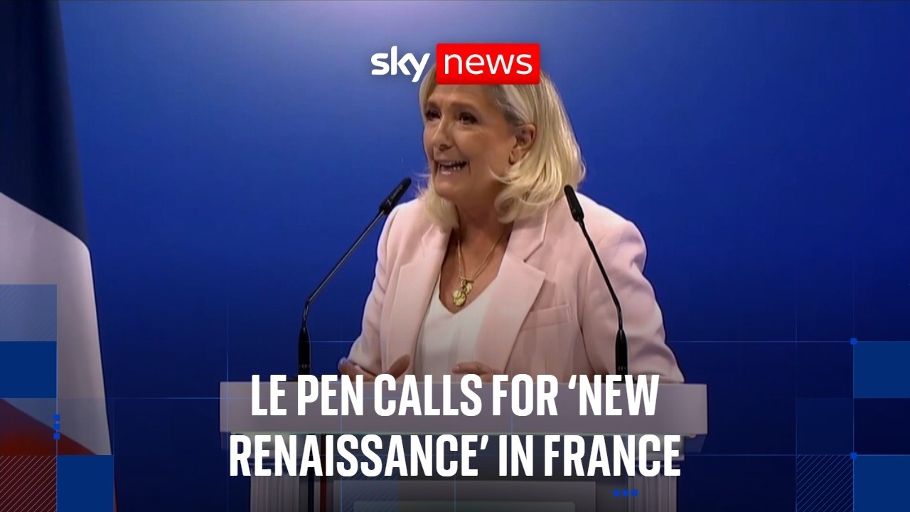 Marine Le Pen looks to build momentum amid protests