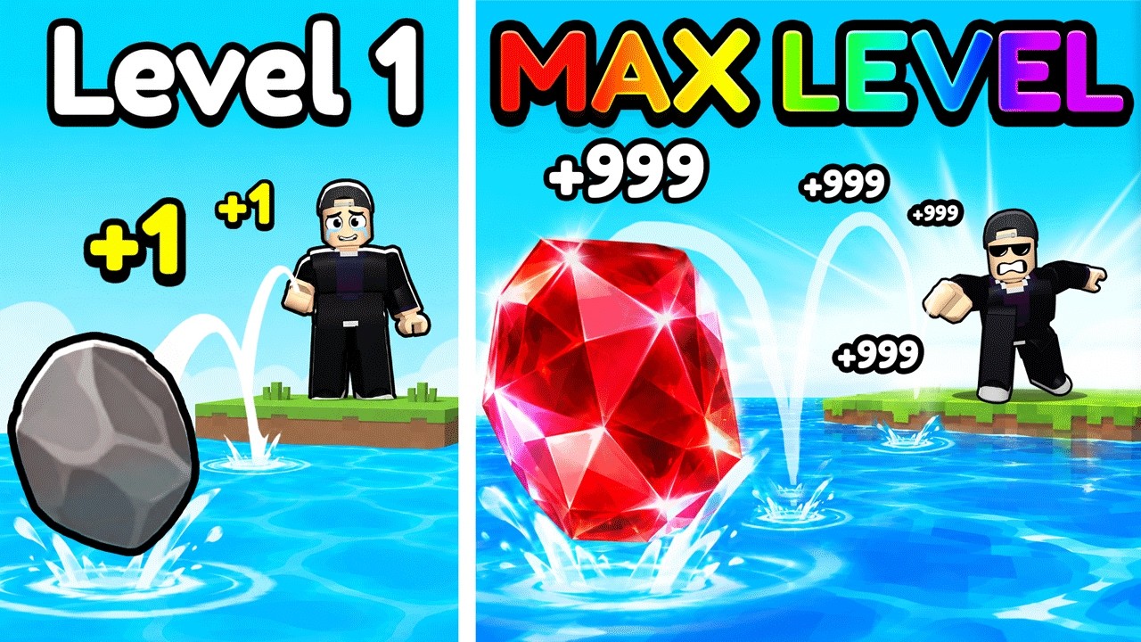 MAX LEVEL in Skipping ROCKS in Roblox