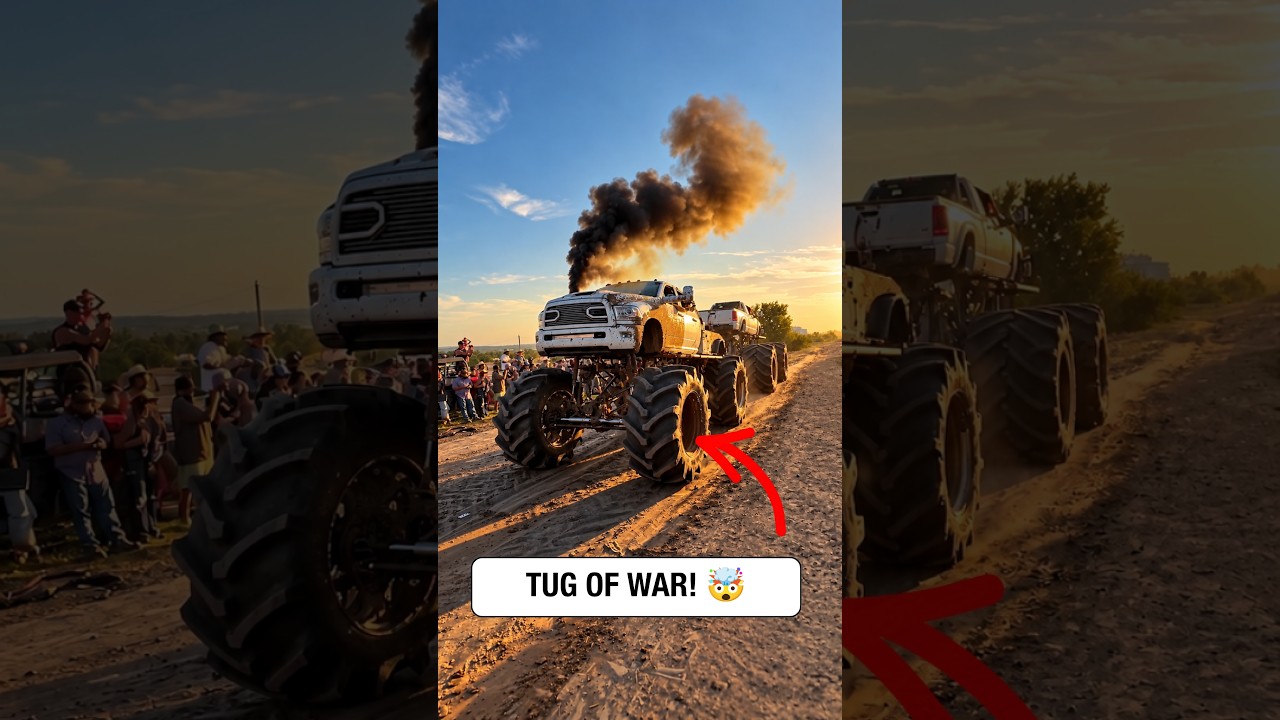 Monster Truck Tug Of War! 🤯