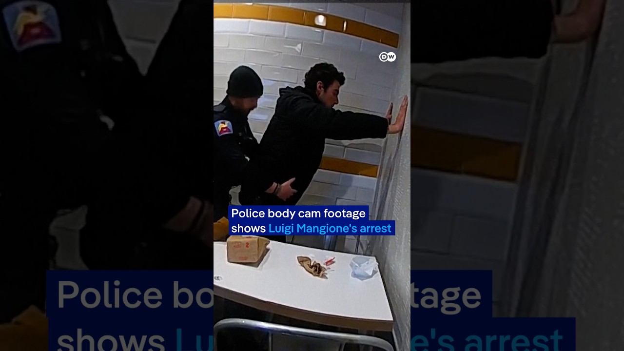 Newly released footage shows moments of Luigi Mangione’s arrest | DW News
