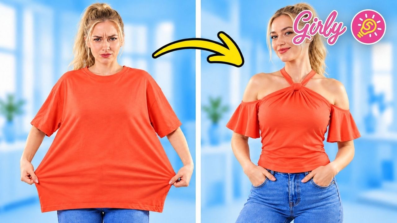 Old Clothes, NEW Outfits! Almost NO Sewing!