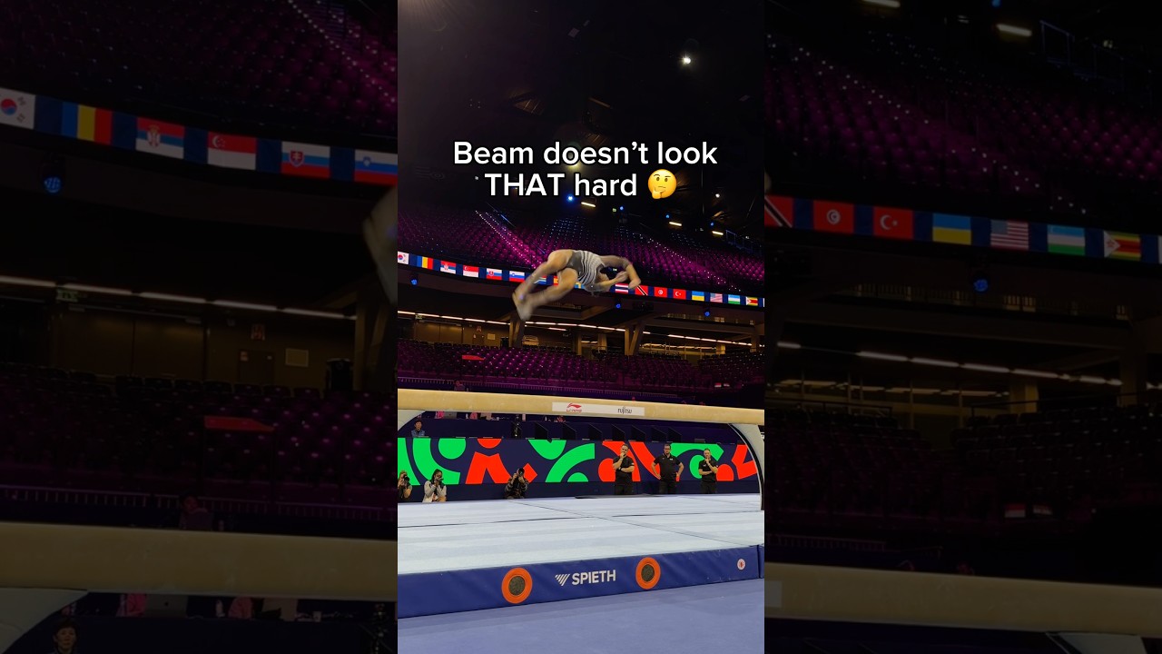 Only 4in 🤯 (Skye Blakely) #olympics #gymnastics #sports #rotterdam2026