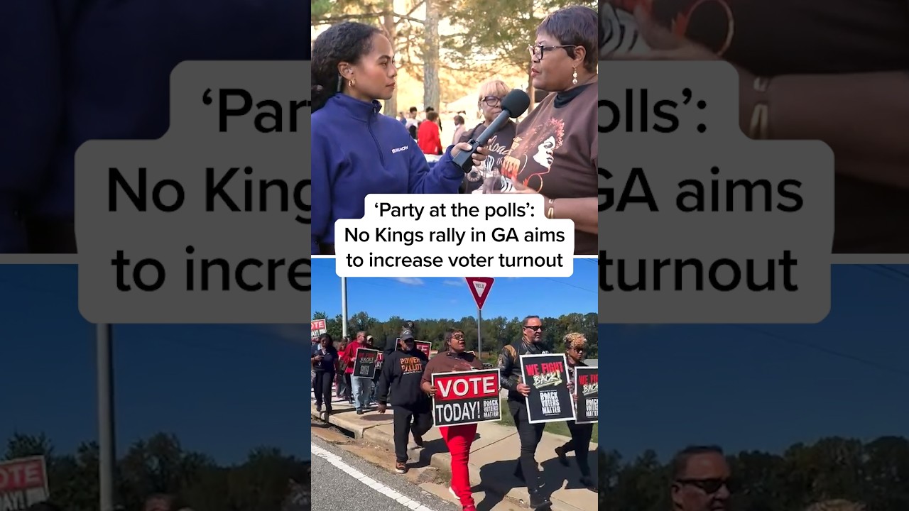 ‘Party at the polls’: No Kings rally in GA aims to increase voter turnout