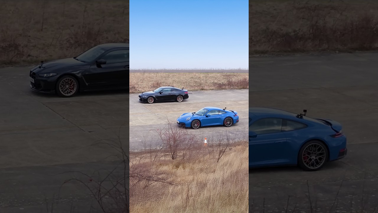 Porsche 911 GTS vs BMW M4 CS! 🔥😱