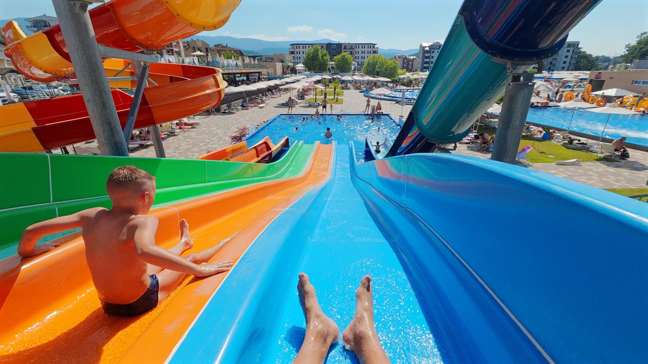 Rainbow Gang Slide at Aqua Park Raj 🇷🇸