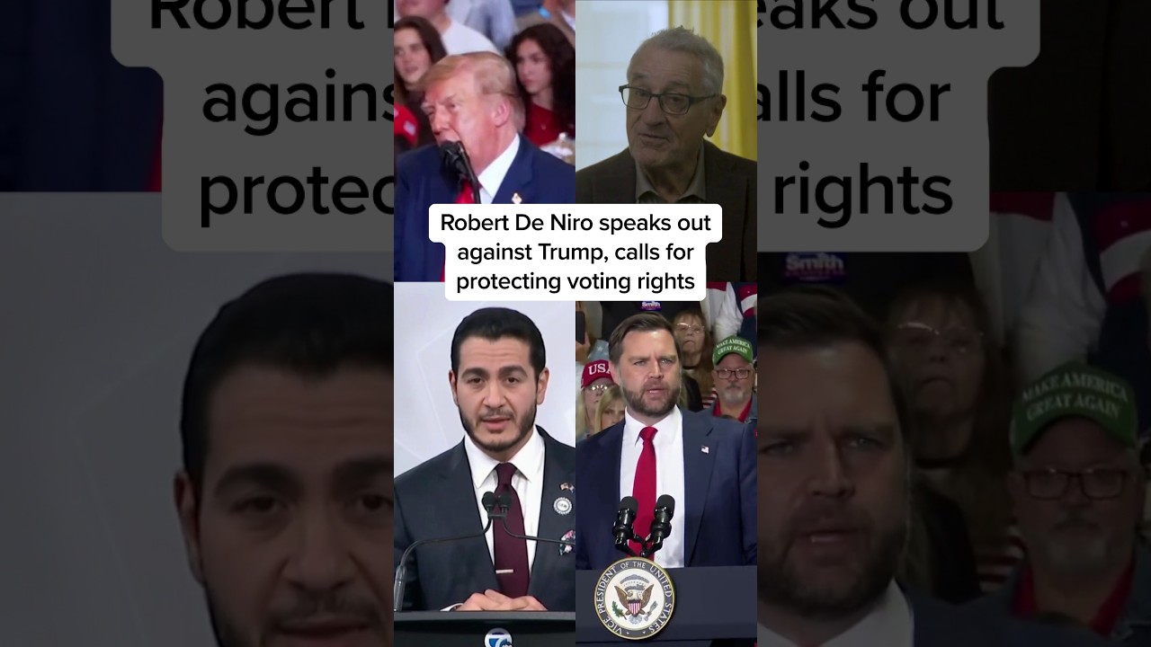 Robert De Niro speaks out against Trump, calls for protecting voting rights