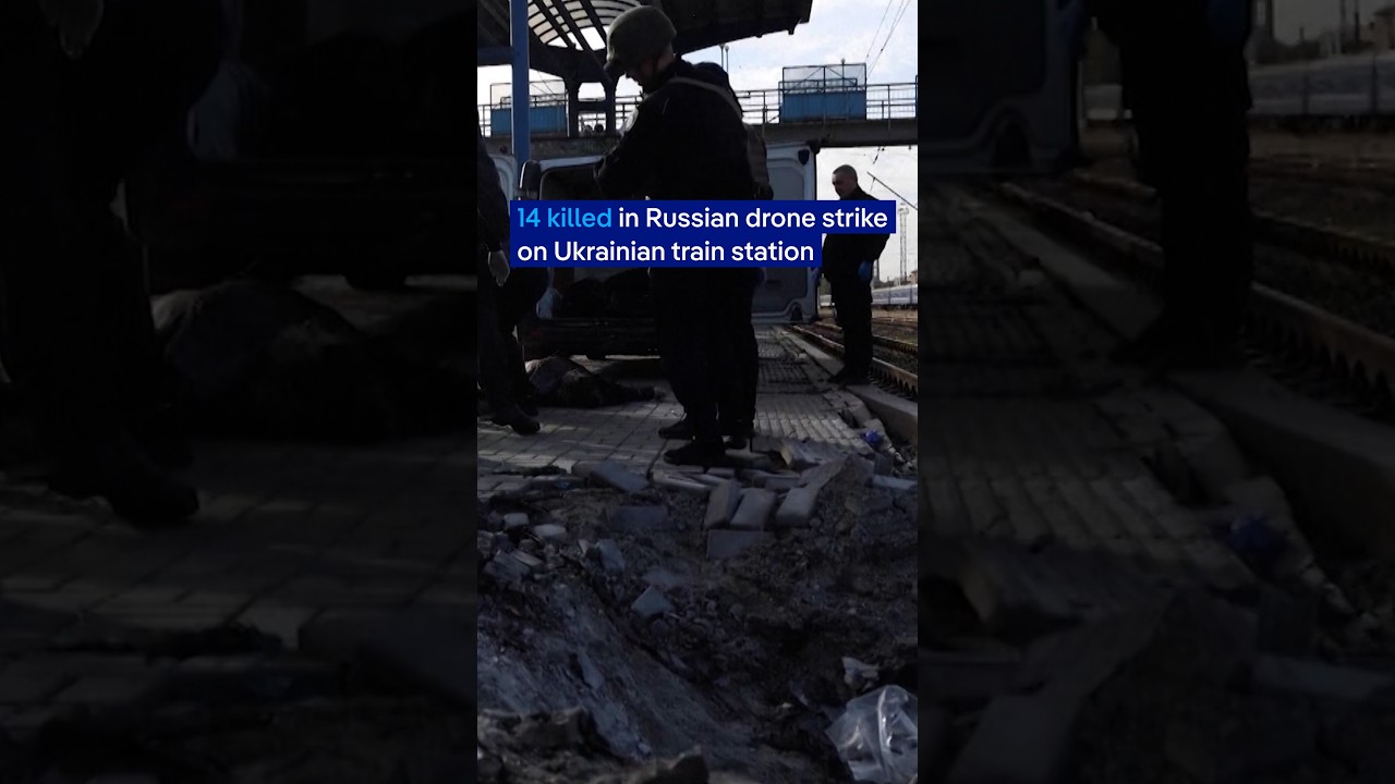 Russian drone attack on Dnipro train station kills 14 | DW News