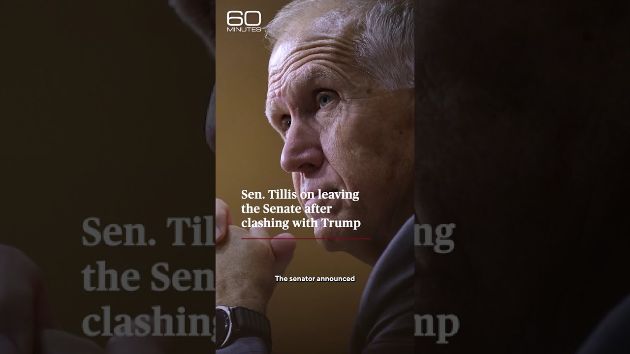 Sen. Tillis on leaving the Senate after clashing with Trump #shorts