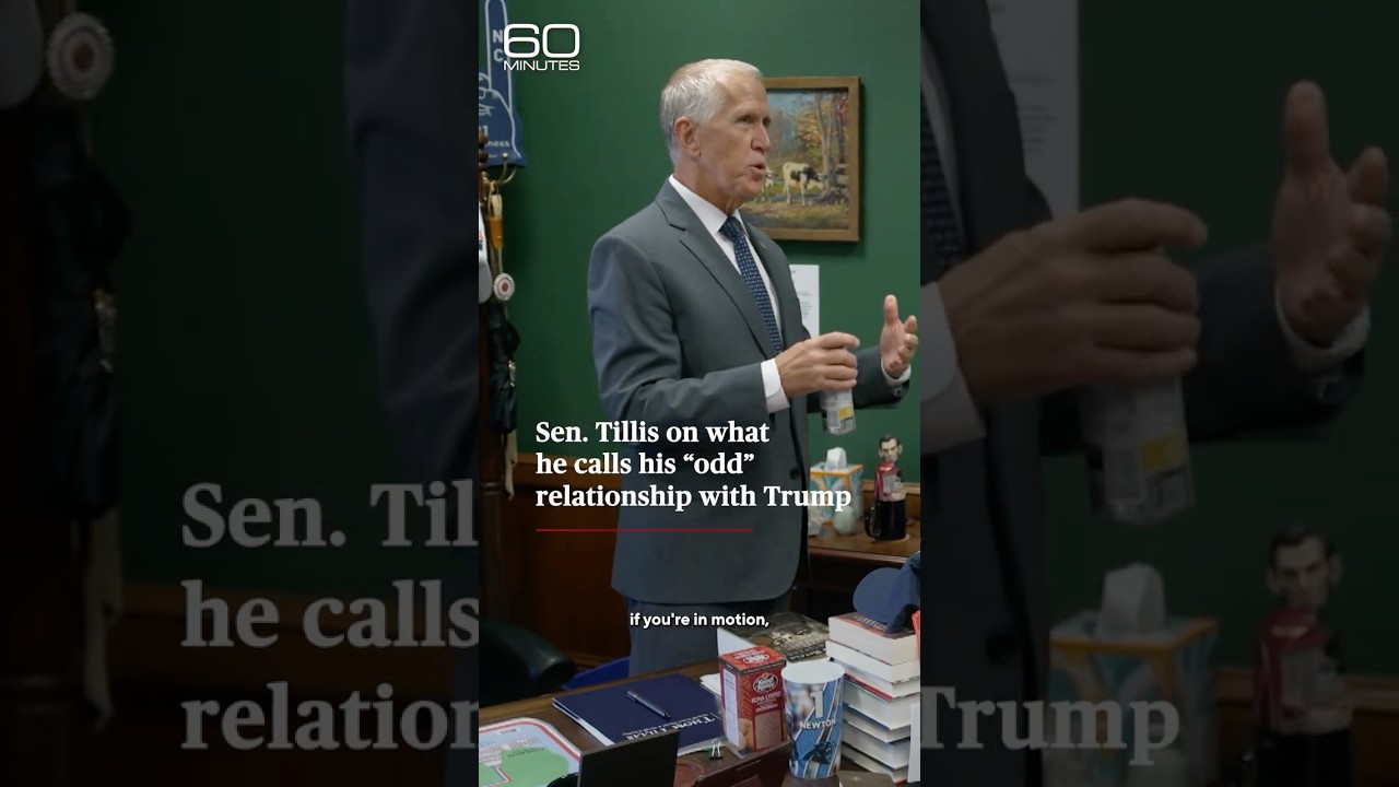 Sen. Tillis on what he calls his “odd” relationship with Trump #shorts