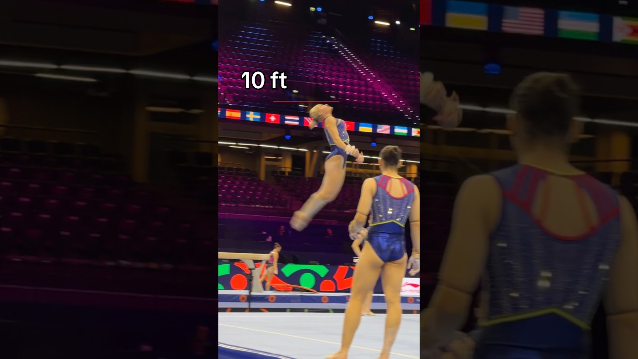 She goes so high 🤯#olympics #gymnastics #sports #gymnast #rotterdam2026