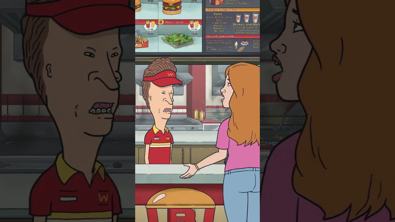 She’s just trying to get some nuggets. #BeavisandButtHead