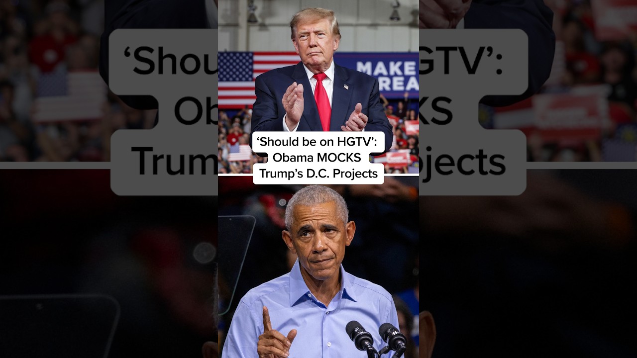 ‘Should be on HGTV’ Obama MOCKS Trump’s D.C. Projects