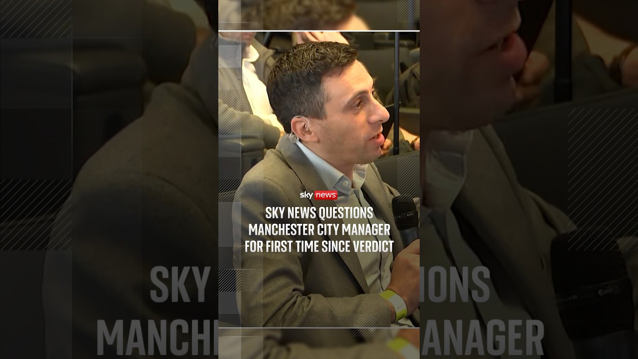 Sky News questions Manchester City manager for first time since verdict