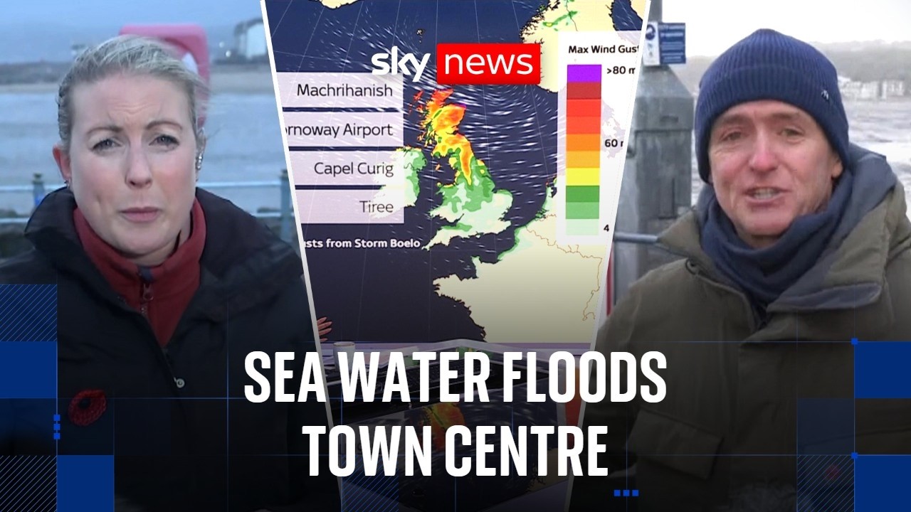 Storm Boelo batters Britain with 80mph winds and sea surges