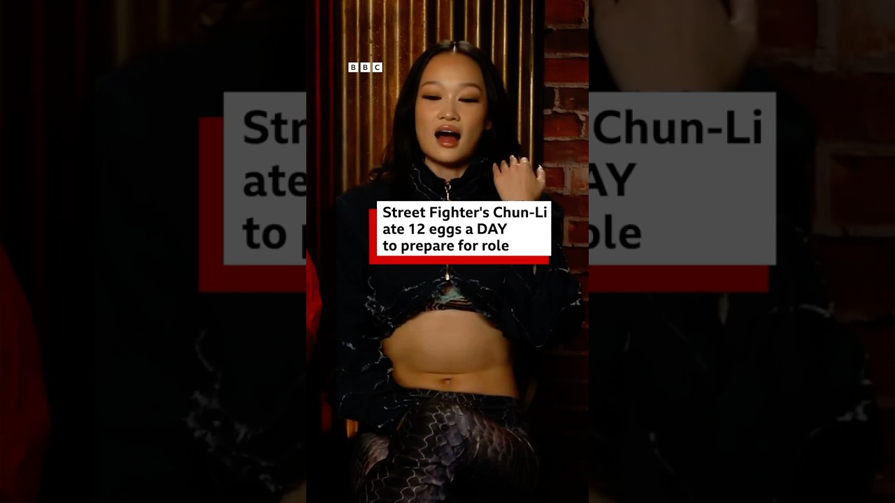 Street Fighter’s Chun-Li ate 12 eggs a DAY to prepare for role. #StreetFighter #ChunLi #BBCNews