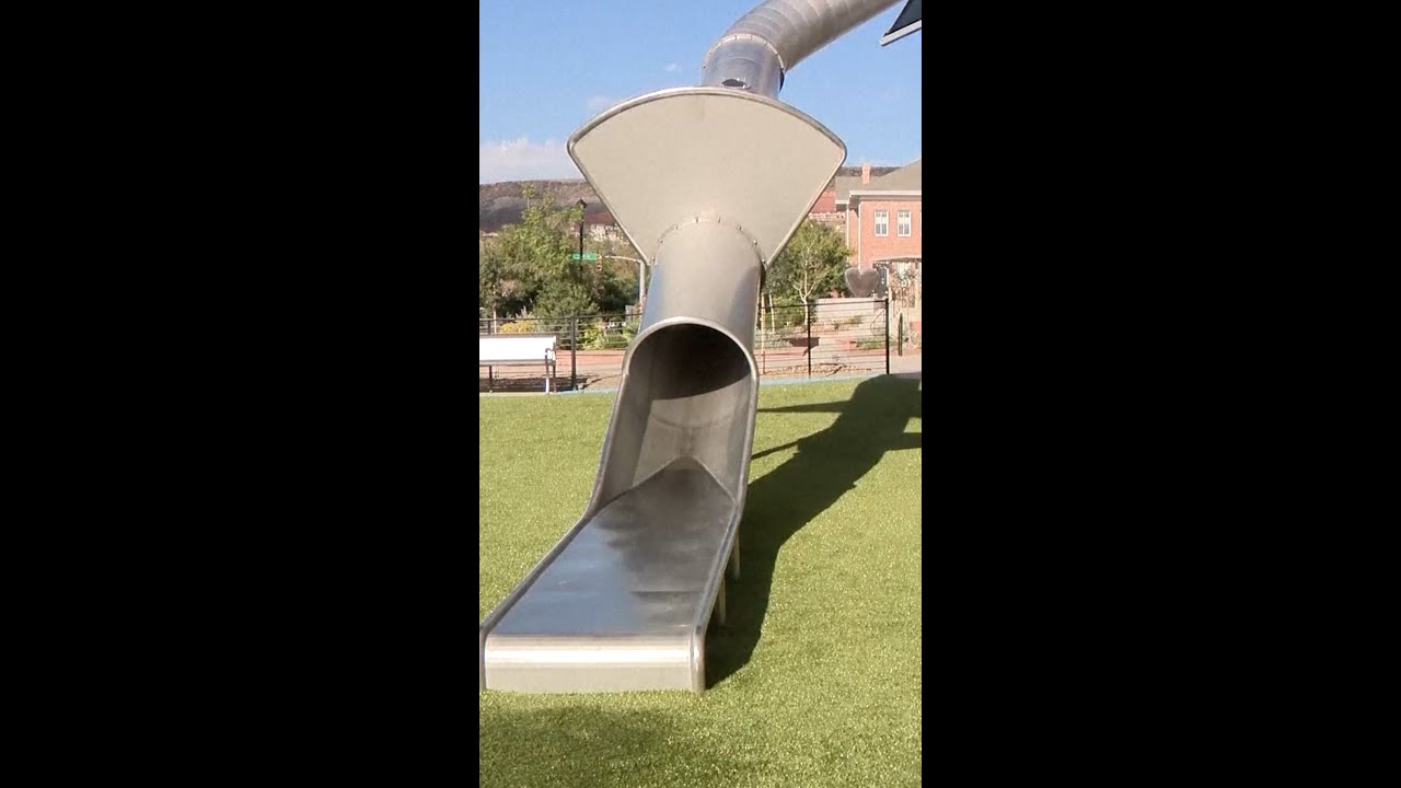 Take the slide down from this Utah parking garage
