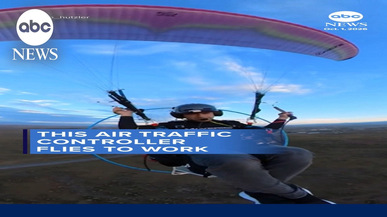 This air traffic controller flies to work