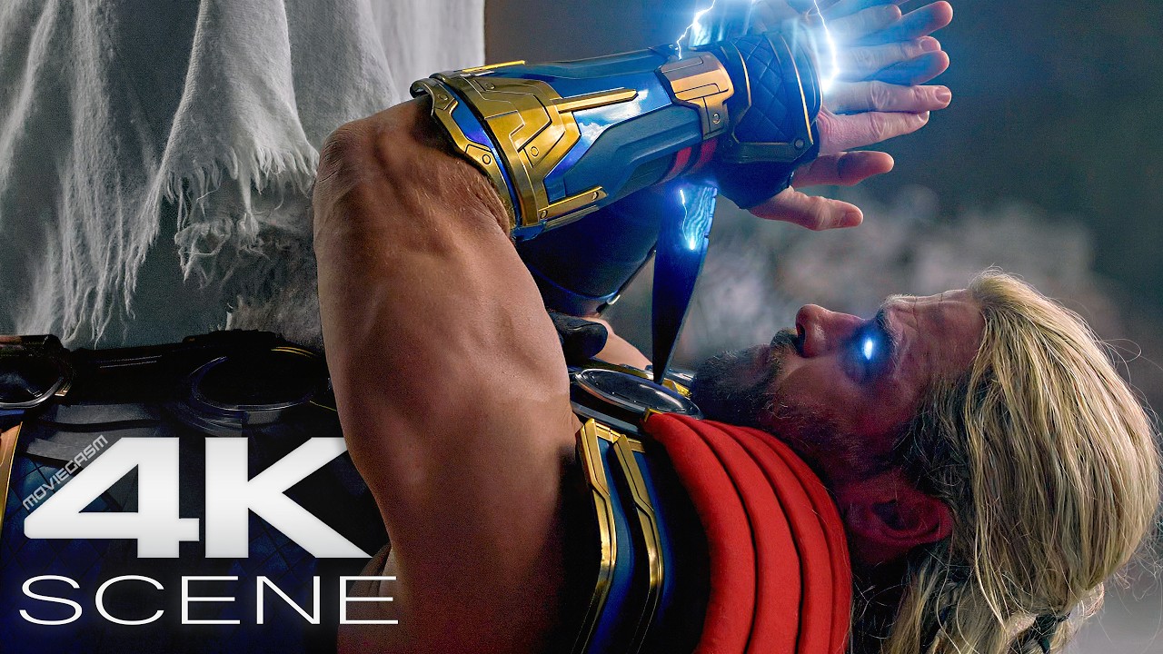 Thor Vs God Butcher (4K Blu-ray) Fight Scene | Thor 4: Love And Thunder 4K Movie Clip