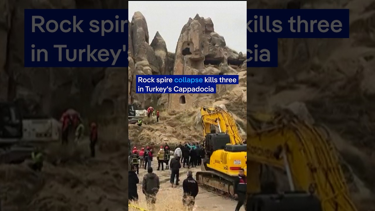 Three people die in rock spire collapse at Turkish tourism hub | DW News